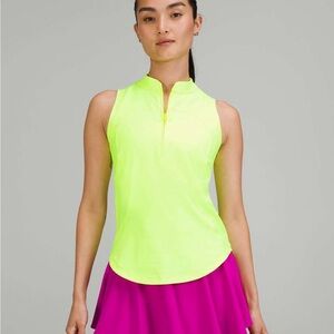 Lululemon Front Zip Mock-Neck Tennis Tank Top